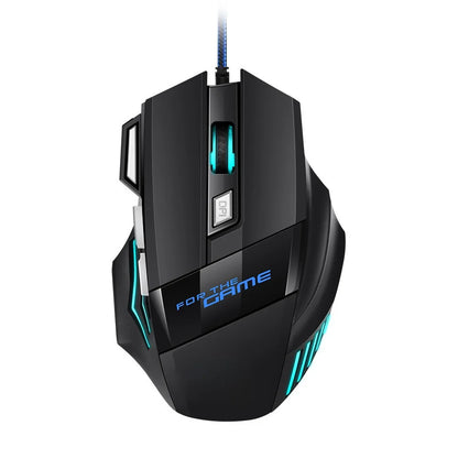 1 db új Hyperspeed USB gamer egér RGB háttérvilágítással, ergonomikus gamer egér, 7D e-sport vezetékes egér laptophoz és gamer PC-hez