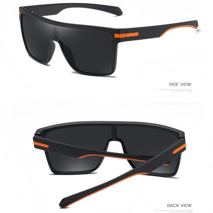 Oversized Square Fashion Sunglasses Monolithic UV400 Lens for Driving Vacation Daily Unisex Retro Shield Classic Elegance