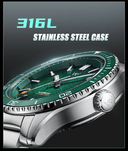 WM Watch Automatic Mechanical Dive Watch Man MIYOTA 8215 Waterproof Stainless Steel Sapphire Welly Merck Diving Watches WM046