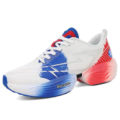 Couple Sports Shoes Professional Marathon Comfortable Jogging Shock-absorbing Training Shoes High Rebound Anti Slip Racing Shoes