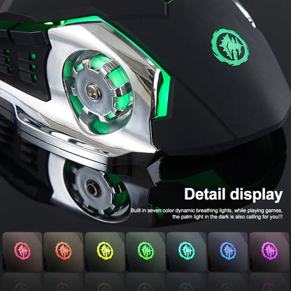 Rechargeable Wireless Mouse Gaming Computer Silent Bluetooth Mouse USB Mechanical E-Sports Backlight PC Gamer Mouse For Computer