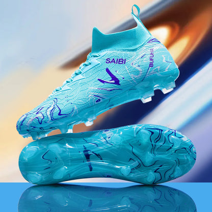 Nouvelles chaussures de football professionnelles unisexes, antidérapantes, pour l'extérieur, livraison directe, pour le futsal, l'entraînement et le sport.