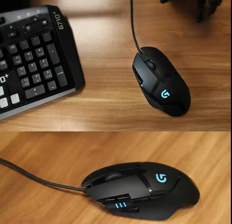 Logitech G402 Wired Gaming Mouse 32-Bit ARM Processor 8 Buttons 500 IPS Anti-Slip for All-Day Gaming and Work Sessions