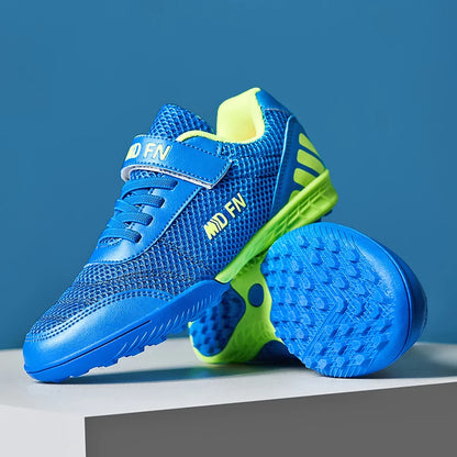 Stylish and Comfortable Boys' and Girls' Training Game Sneakers for Indoor and Outdoor Lawn, Youth Student Soccer Shoes Sizes 29-39