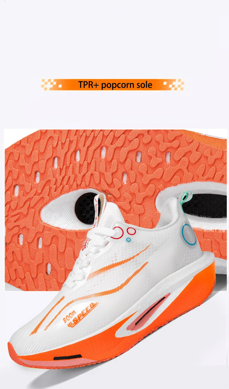 Zapatillas de running con placa de carbono para hombre y mujer, profesionales para maratón, competición y entrenamiento en carretera, transpirables y ligeras