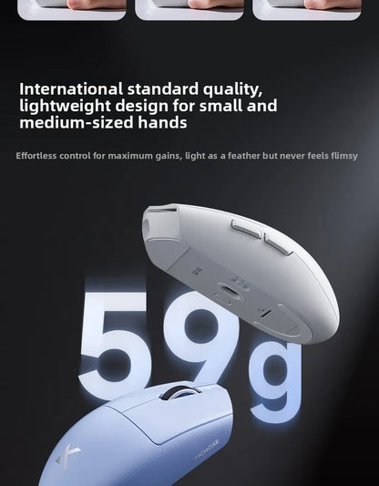 Mouse wireless MCHOSE G3 V2 PRO Bluetooth Tri Mode ergonomico e leggero per laptop, ufficio e gaming, accessori per computer