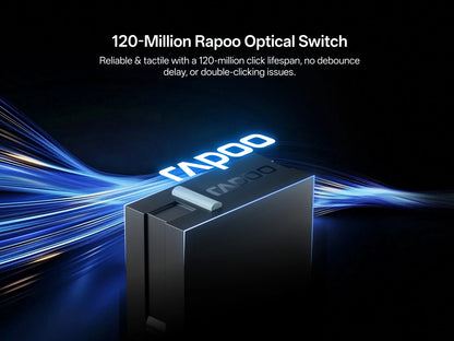 Rapoo VT2 MAX Wireless E-sports Gaming Mouse with 8K Polling Rate Optical Sensor Ergonomic Design 53g Lightweight for PC Latop