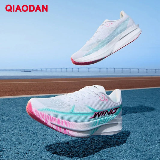 QIAODAN Man Trail Running Shoes 2026 WIND 4 Jogging Sport Shoes GYM Mesh Breathable Athletic Running Sneakers QDB023262298