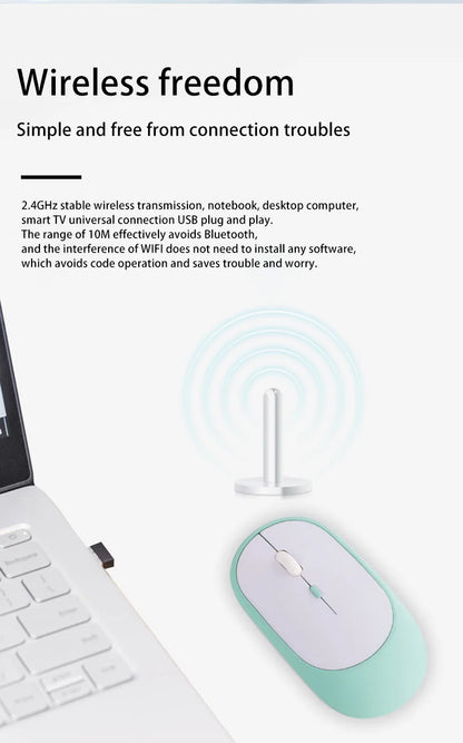 Lenovo vezeték nélküli egér, USB-ről tölthető, ergonomikus, állítható DPI, irodai, csendes, 2.4G Bluetooth optikai elektromos egér játékhoz és irodai használatra