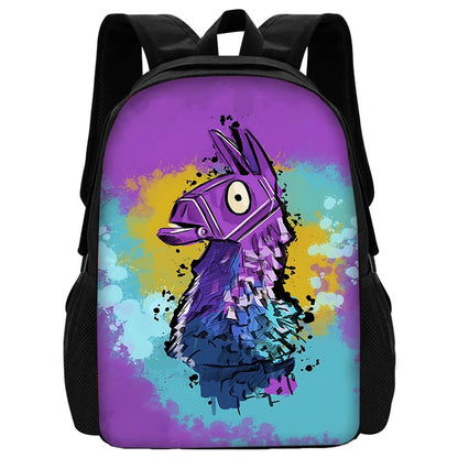 Nuovo zaino per bambini FortniteS alla moda, per ragazzi e ragazze, regalo di compleanno per studenti, borsa scuola unisex, zaino da campeggio resistente