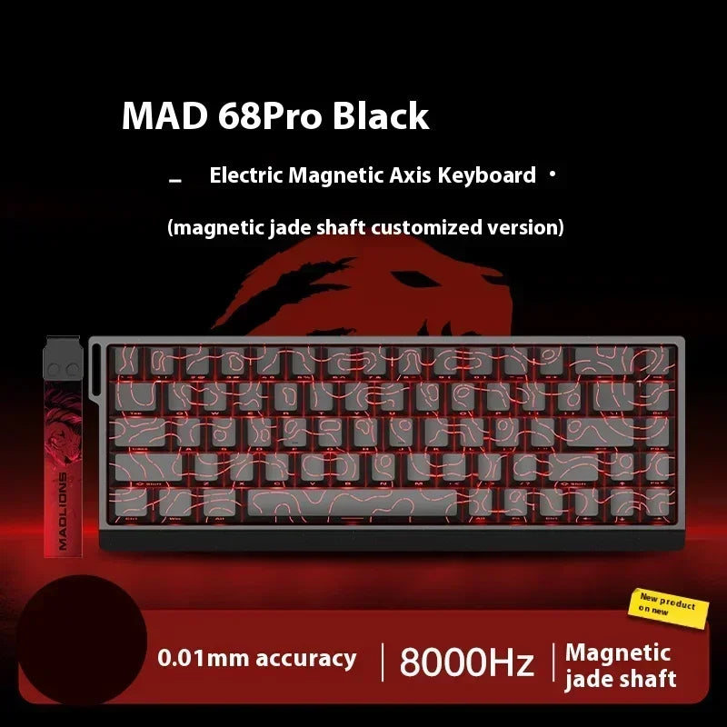 FGG Madlions Mad60 Mad68 He Mechanical Keyboard Magnetic Switch 8k Wired Rgb Hot Swap Custom Keyboard Esport Game Gift Accessory