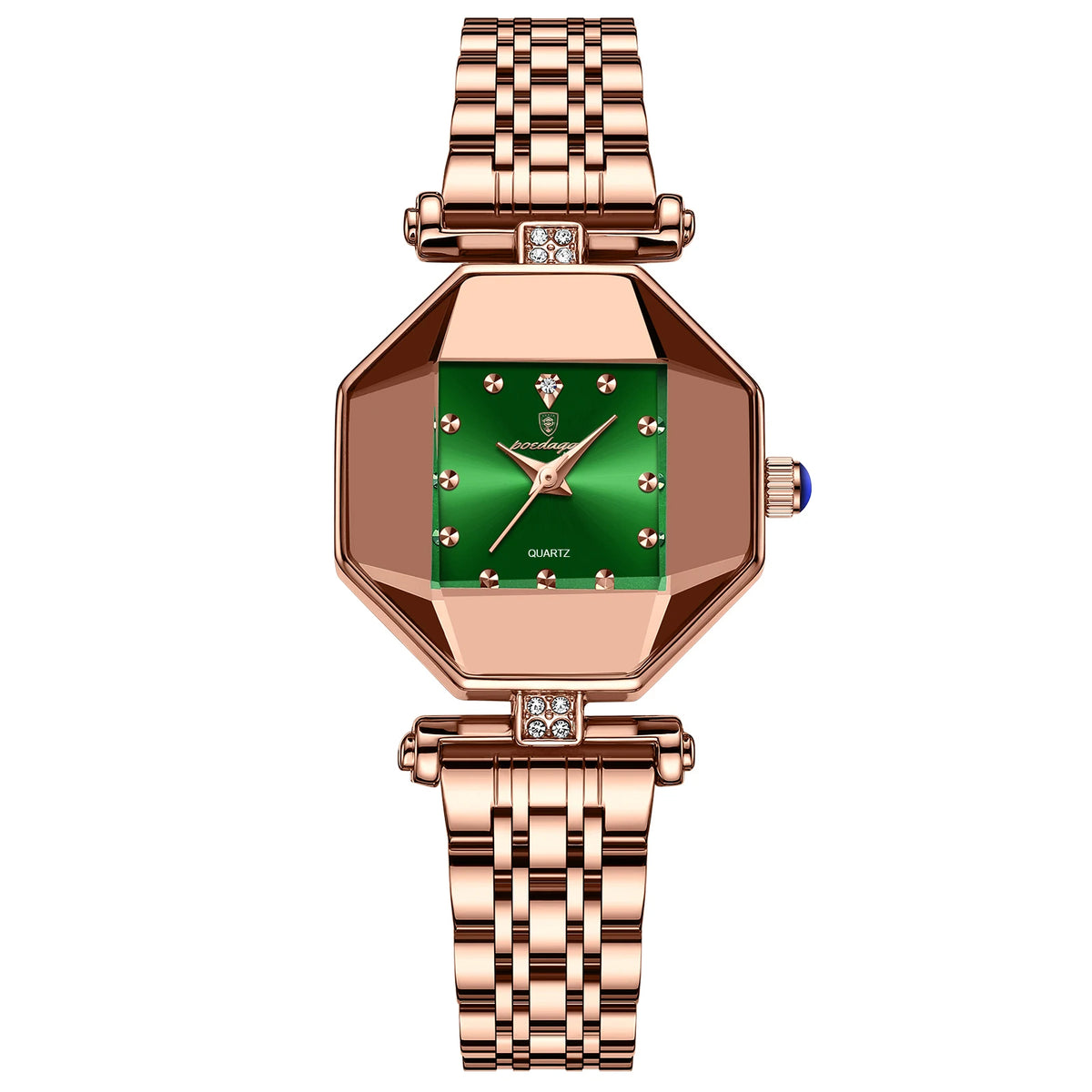 POEDAGAR Luxury Brand Women Watch Stainless Stain Waterproof Quartz Watches For Woman Fashion Simple Rose Gold Ladies Watch Gift