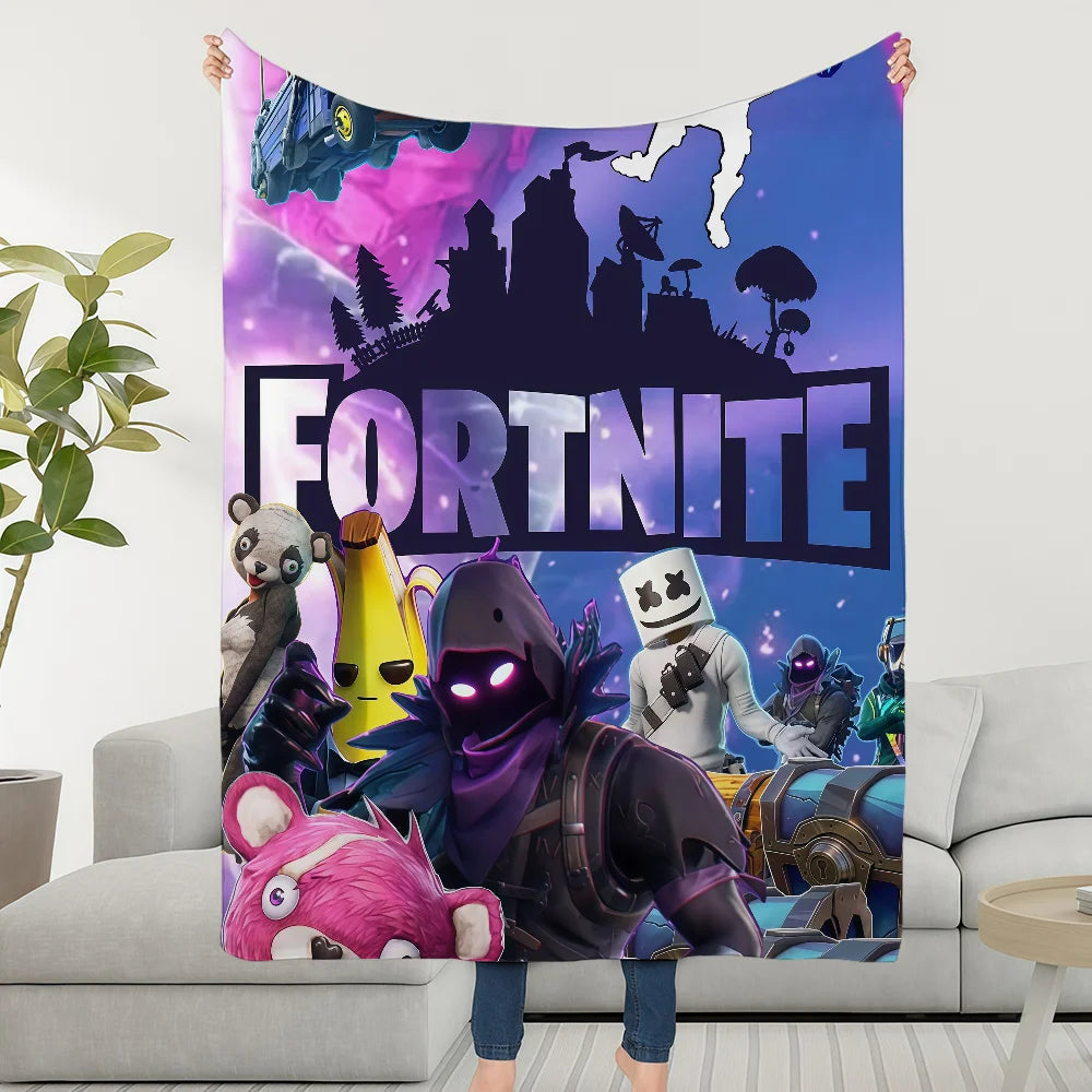 Blanket Throw Super Cozy Plush Living F-FORTNITES-ES Game Room Sofa Couch Childish Birthday Gifts