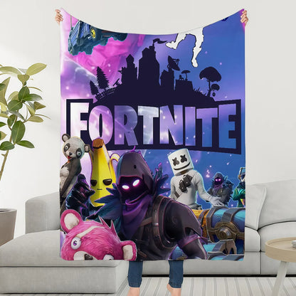 Blanket Throw Super Cozy Plush Living F-FORTNITES-ES Game Room Sofa Couch Childish Birthday Gifts