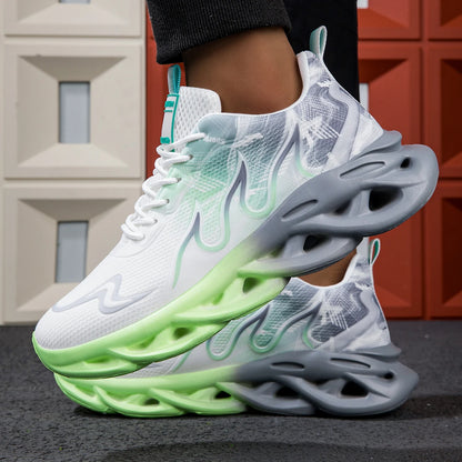2025 unisexe chaussures de course hommes femmes léger maille respirant confortable plat doux chaussures de Tennis été à lacets baskets homme