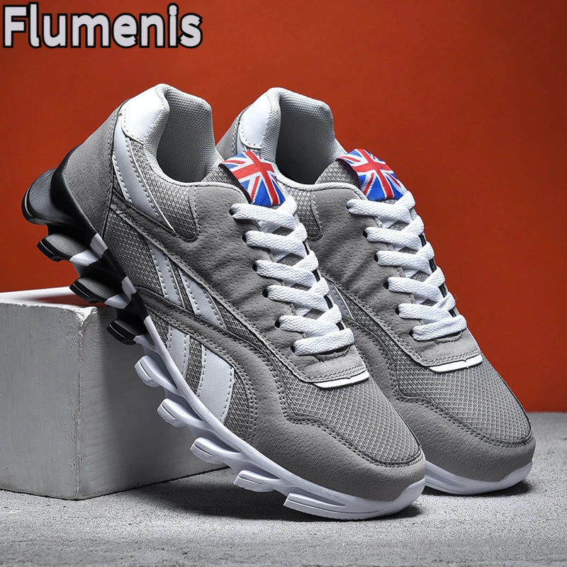 men's and women's running shoes breathable casual sneakers anti-slip vibration comfortable walking shoes 38-46