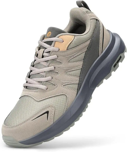 FitVille Extra Wide Sneakers For Men Hiking Walking Shoes Wide Toe Box Lightweight Running Shoe For Flat Feet With Arch Support