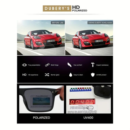 DUBERY Wooden Polarized UV400 ProtectionSunglasses For Men And Women 6 Colors Model 219