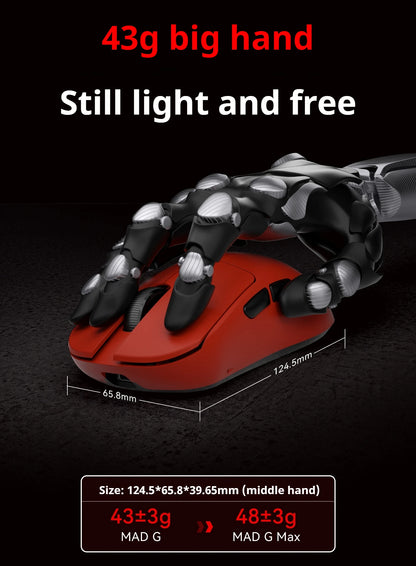 FGG Madlions Mad G Pro Max Ultra-lightweight Wireless Mouse Original 8K HZ Dual-Mode Low Latency PAW3395 Gamer Accessories Gifts