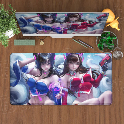 Large XXL DIY Cool Overwatch Mouse Pad Keyboard Table Gaming Accessories Non-Slip Rubber Edge locking spped Laptop Rug desk Mat, Produit gaming premium Fraquane