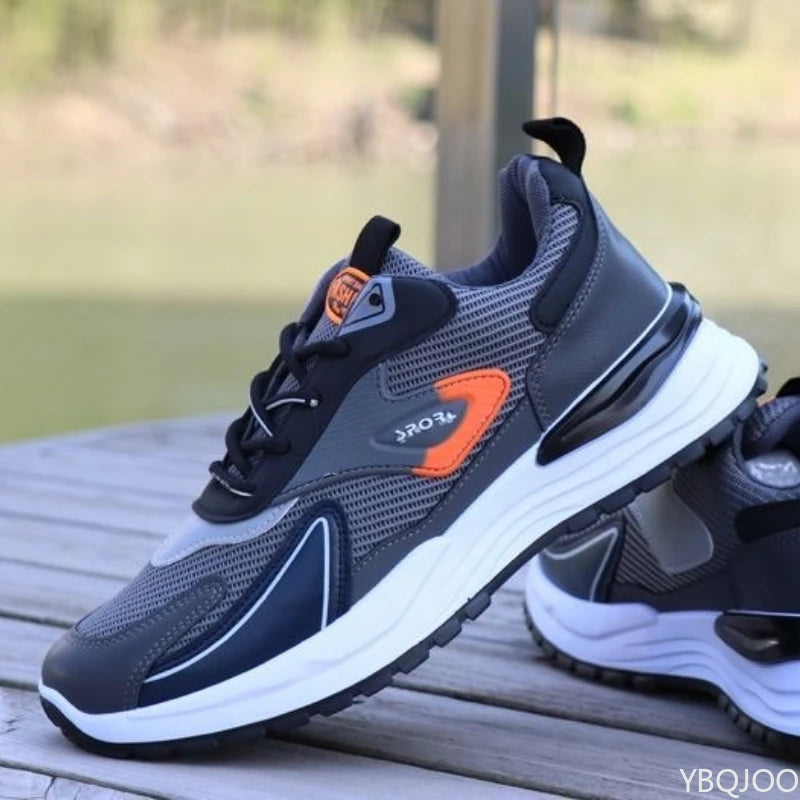 2025 grande taille automne mode nouvel article respirant décontracté confortable chaussures pour hommes polyvalent, léger plat sport chaussures pour hommes