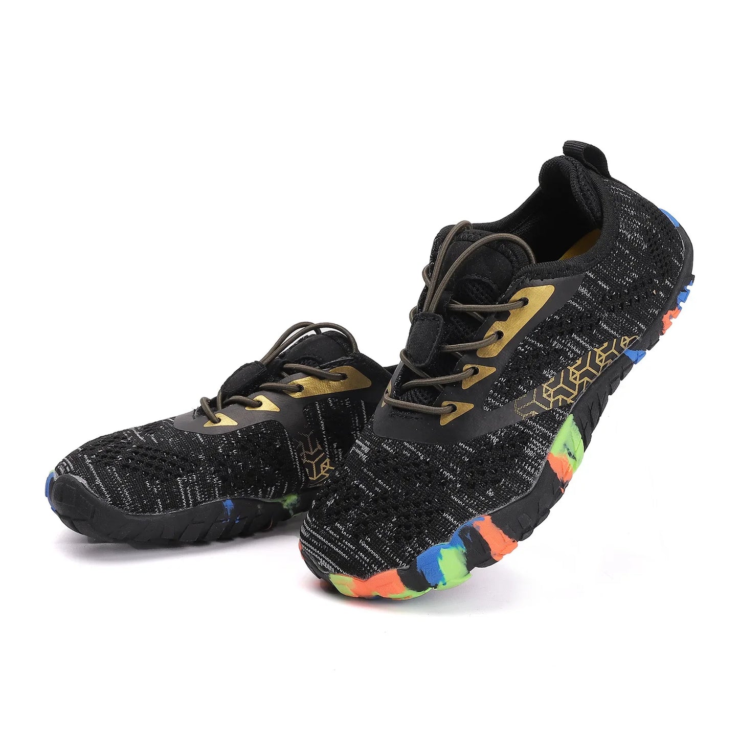 New Children's Aqua Shoes Women Colorful Walking Sports Upstream Wading Sneakers Breathable Mesh Five Fingers Swimming Water Shoes
