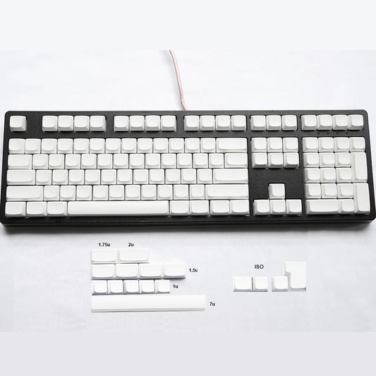 NPKC Blank XDA Keycaps Planck Preonic 61 75 87 108 Keyset Thick PBT Material for Cherry MX Mechanical Keyboard