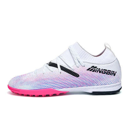 Men Turf Soccer Shoes Cleats Professional Football Boots Breathable Mesh Youth Soccer Anti Skid Male Sneakers Society Chuteira