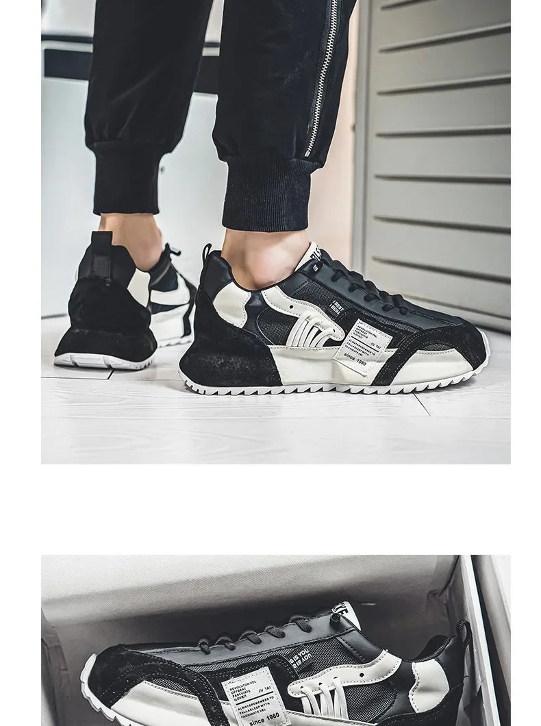 Men's Luxury Sneakers Sports Moccasins Chunky Casual Comfortable Breathable Trendy Designer Personality Shoes