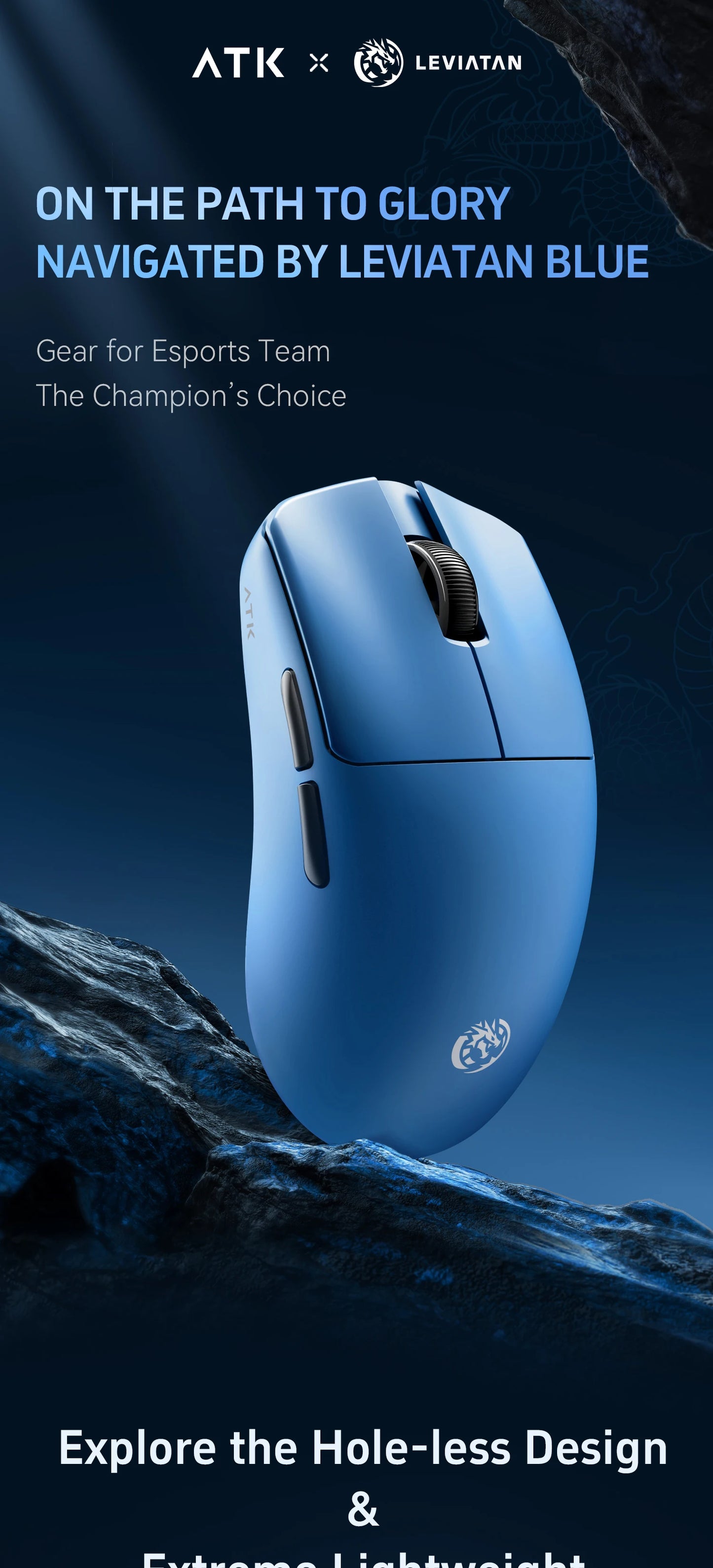 ATK BlazingSky F1 Extreme безжична геймърска мишка PAW3950 Ultra Dual-Mode 8000Hz 35g лека e-sports FPS мишка