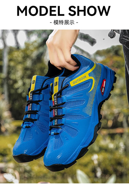 New Outdoor Men's Shoes Men's Anti-Slip Mountaineering Shoes Travel Hiking Adventure Footwear Fashionable Casual Sneakers