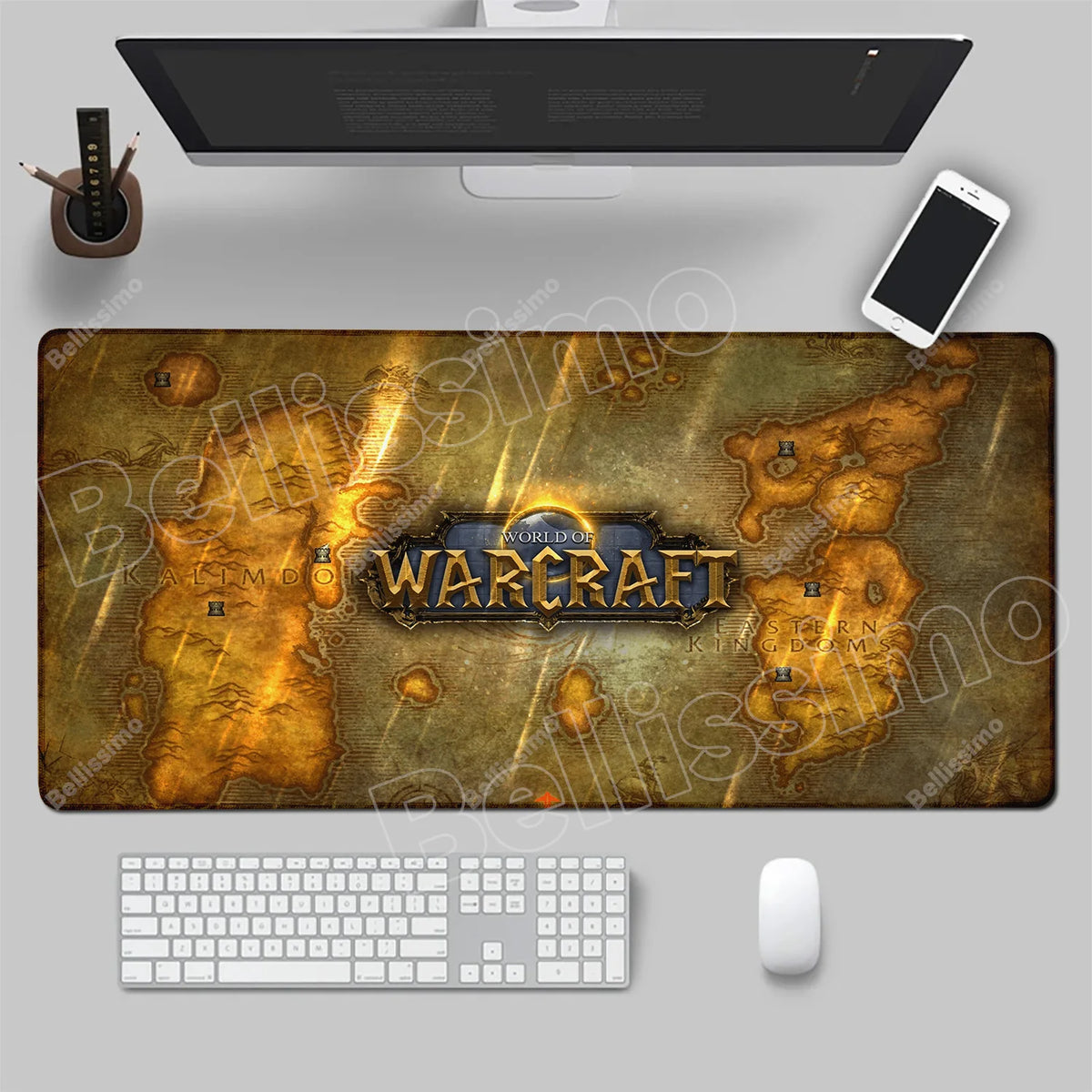 World Of Warcraft 90x40 suuri pelihiirimatto, pelipöydän alusta, Csgo-pelialusta, luonnonkumimatto, grande gamer XXL -tietokoneen hiirimatto