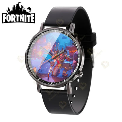 Wrist Watch F-Fortnite Cook Watch Trend Fashion Creative Quartz Student Watches Battle Game Figure Model Kids Birthday Gift