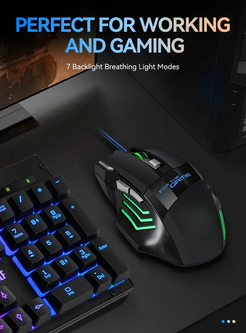 G6 USB Wired Gaming Mouse 7 Buttons with Scroll Wheel 5500DPI Adjustable Optical Ergonomic E-sports Mice for Laptop PC Xiaomi