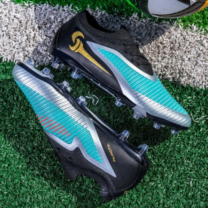 New Men Football Boots Match Adult Outdoor Sport Training Cleats Soccer Shoes Boys Long Spikes Breathable Non Slip Comfortable