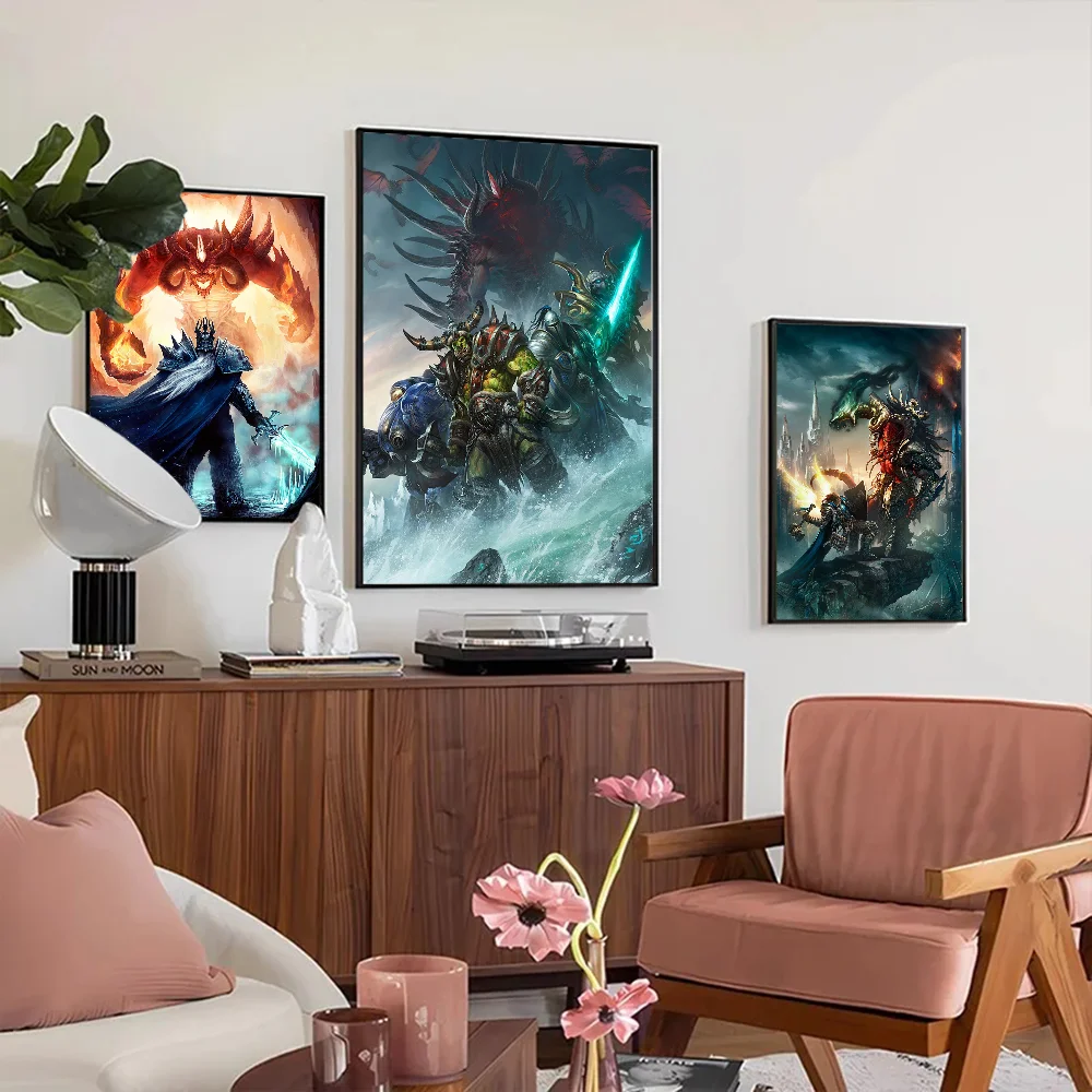 Poster za igru World of Warcraft, kvalitetni otisci i plakati, HD kvaliteta, zidna umjetnost, studija, kućni dekor