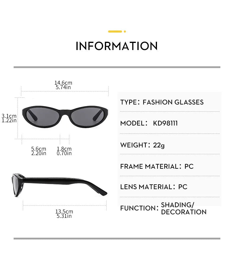 BOYSEEN Men's Hip Hop Style Sunglasses Narrow Frame Orange Eyewear UV400 Travel Beach Sunglasses U400