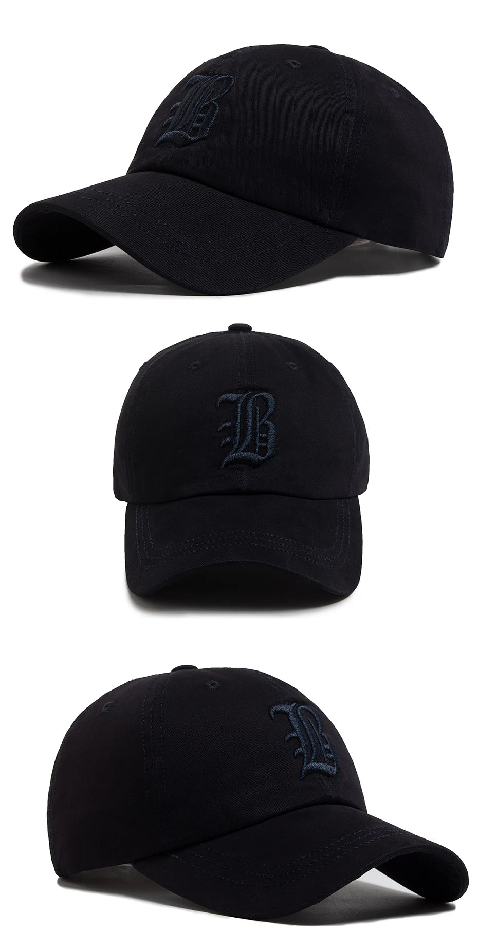 Summer Fashion Men's Baseball Cap Letter Embroidered Cotton Trucker Hat Casual Outdoor Soft Top Visor Cap Women Baseball Caps
