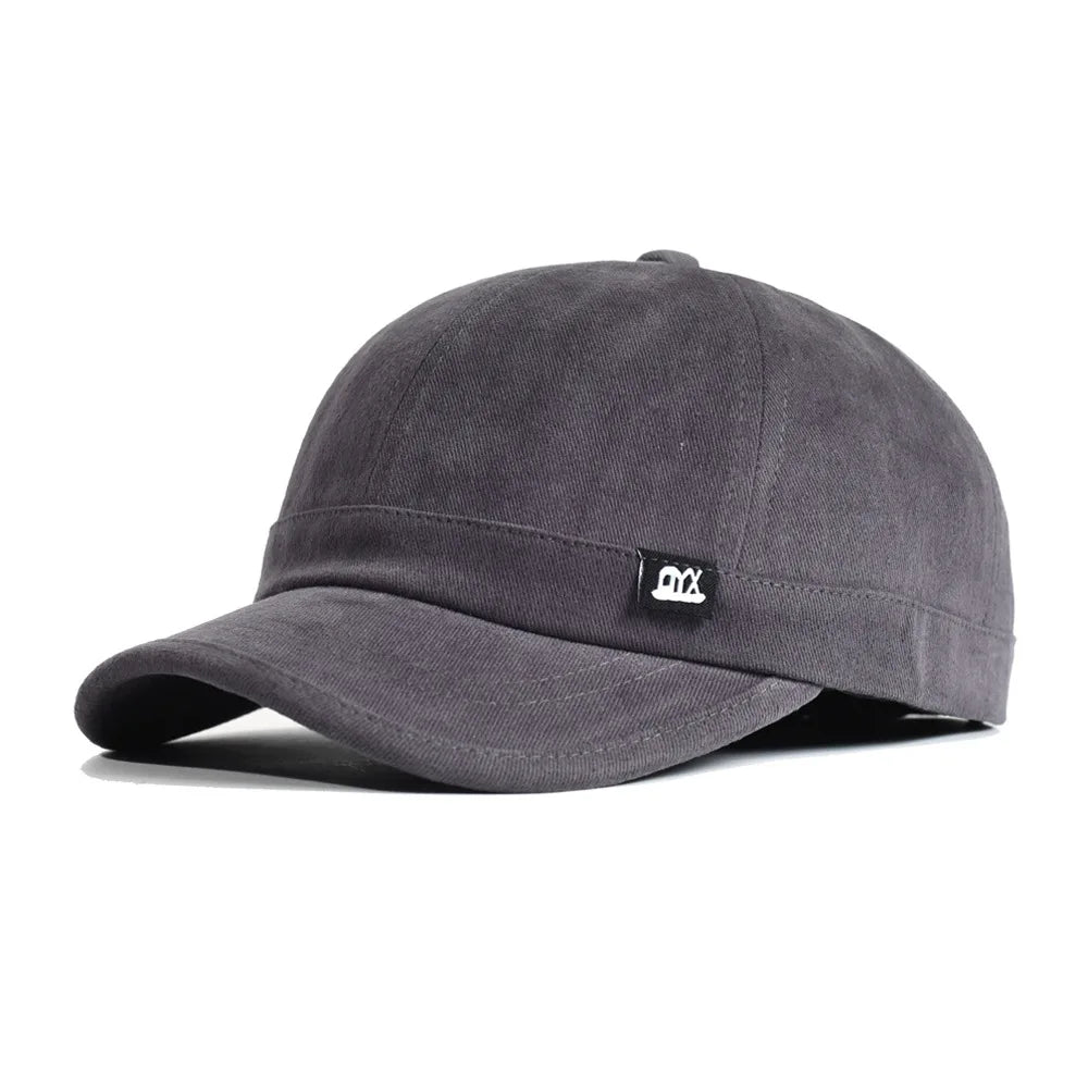 Czapka baseballowa w stylu vintage z krótkim daszkiem, bawełniana, męska i damska, miękka czapka typu „dad hat”, regulowana, w stylu trucker, czapki o niskim profilu