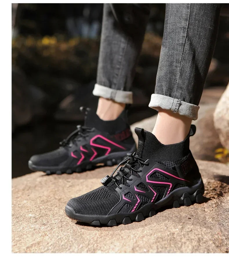 Unisex Breathable Quick Drying Fishing Water Sport Shoes Summer Upstream Barefoot Aqua Boots Outdoor Non-Slip Women Beach Shoes