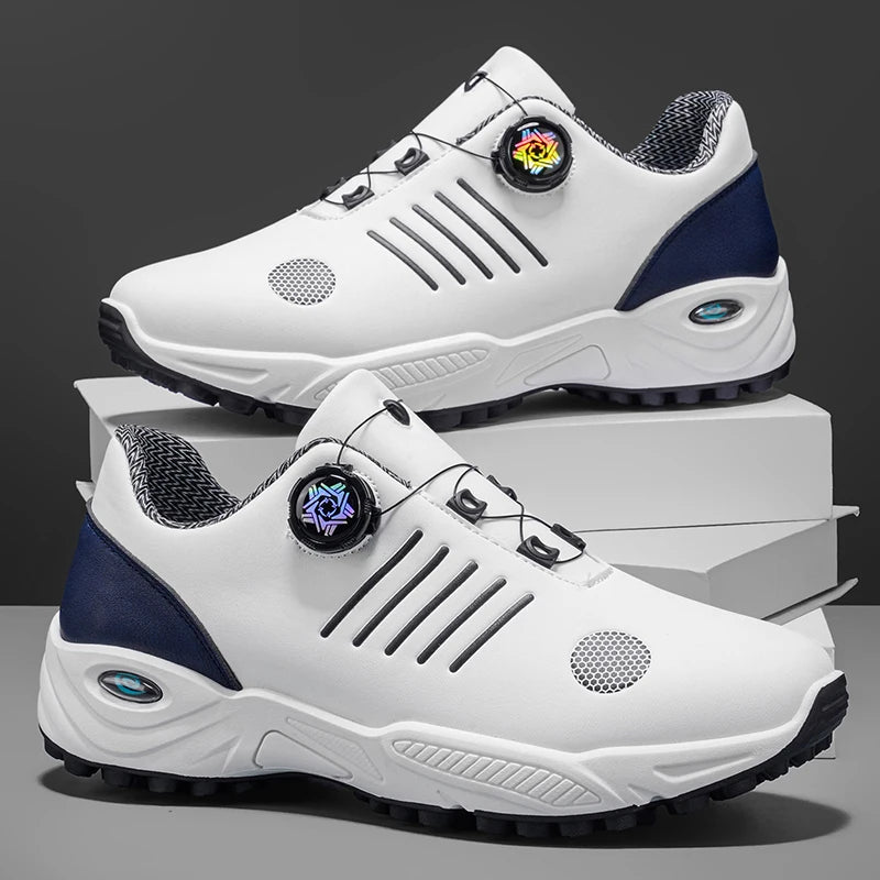 Chaussures de sport sans lacets pour hommes, avec amorti d'air, antichoc, antidérapantes, pour le golf, l'entraînement en extérieur, les trajets professionnels, chaussures polyvalentes pour hommes 9