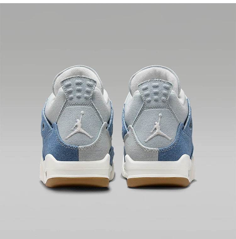 Nike äkta JORDAN stötdämpande mid-top basket skor i denim för damer med luftkudde IB6716-100
