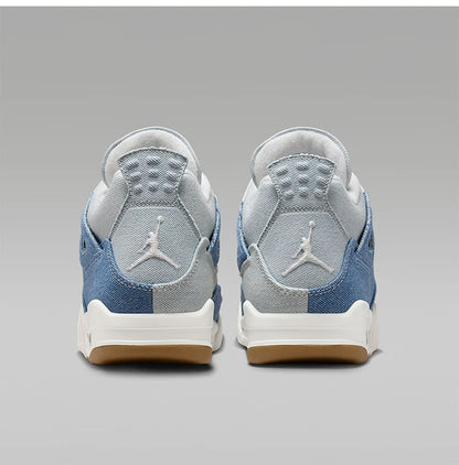 Nike äkta JORDAN stötdämpande mid-top basket skor i denim för damer med luftkudde IB6716-100