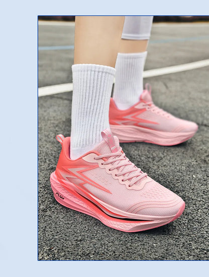 Running Shoes Carbon Board Speciality Marathon Men Sports Breathable Lightweight Women's Comfortable Athletic Nonskid Sneakers