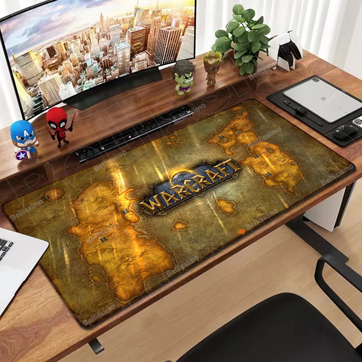 World Of Warcraft 90x40 suuri pelihiirimatto, pelipöydän alusta, Csgo-pelialusta, luonnonkumimatto, grande gamer XXL -tietokoneen hiirimatto