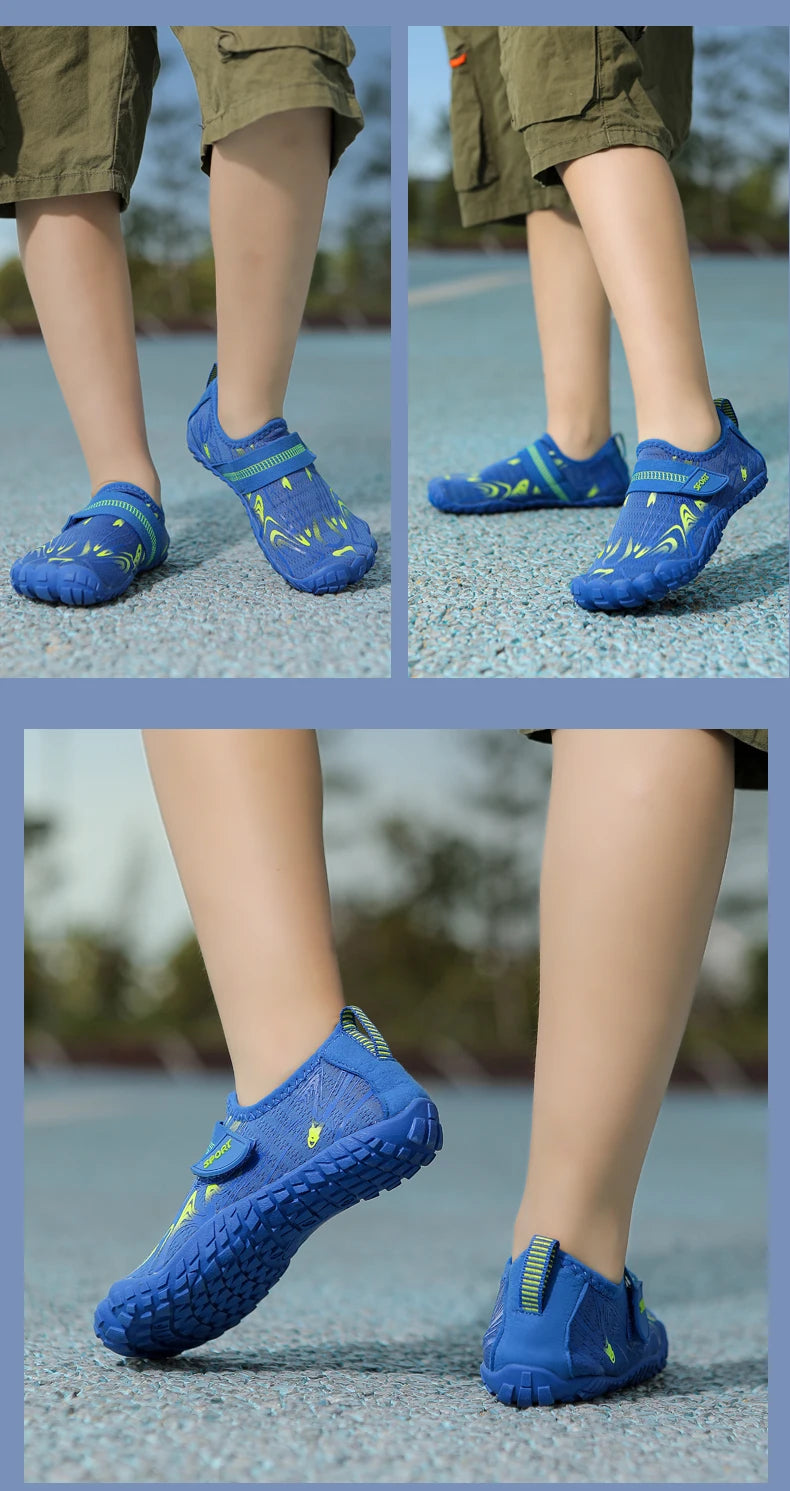 Neue schnelle Strand- und Tauchschuhe für Kinder, Jungen und Mädchen, Qianjiang Schwimmschuhe, Indoor-Fitness-Bodenschuhe, Badeschuhe 29-38#