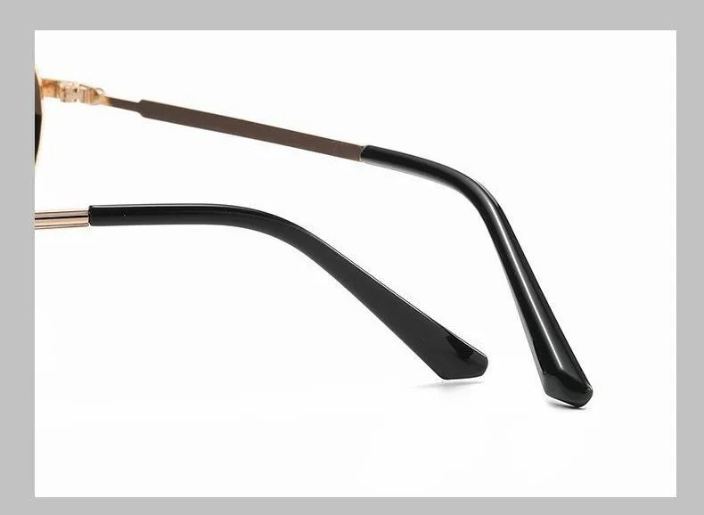 Oval Steampunk Sunglasses For Women Retro Sun Glasses Male Female Brand Designer Metal Frame Eyewear Lentes De Sol Mujer