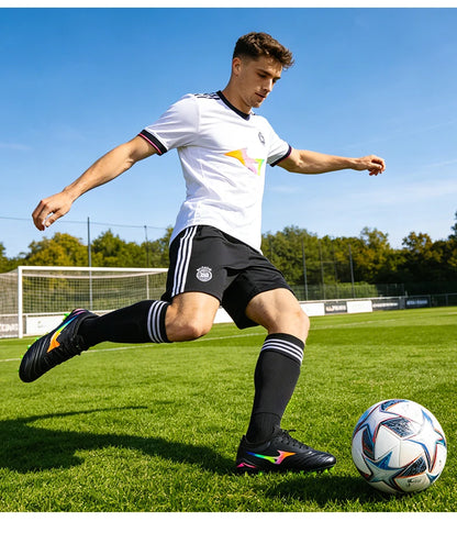 Chaussures de football pour hommes, chaussures de football d'intérieur pour adultes, crampons de football antidérapants, crampons de sport ultralégers pour matchs, crampons de futsal, crampons d'entraînement sur gazon, cr