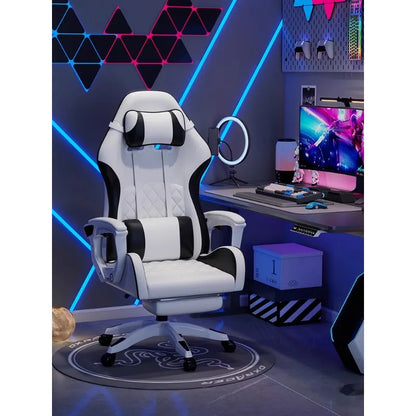 Pánské e-sportovní křeslo pohodlné pro dlouhé sezení, počítačové křeslo s polohováním pro odpočinek, opěradlo