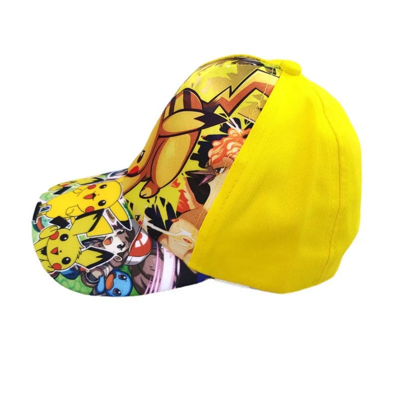 Animuotų „Pokemon“ beisbolo kepurė su Pikachu, reguliuojama „Pokemon“ cosplay, hip-hop stiliaus kepurė vaikams, mergaitėms ir berniukams, anime figūrėlės, žaislai, dovanos vaikams